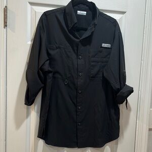 Columbia Black Lightweight Shirt Jacket